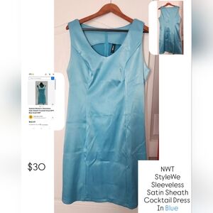STYLEWE Blue Backless Dress
